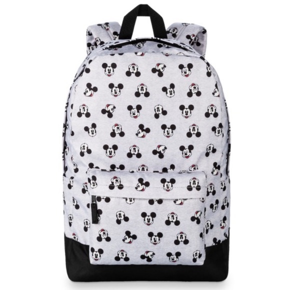Disney Bags Disney Mickey Mouse Allover Print Gray Backpack Disney